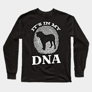 Alano Espanol It`s In My DNA Fingerprint I Dog Alano Espanol Long Sleeve T-Shirt